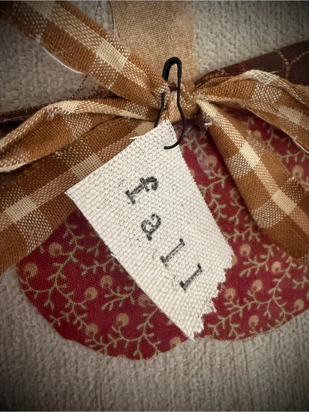 Primitive - PUMPKIN - DITTY BAG - Upcyled - Vintage Textiles